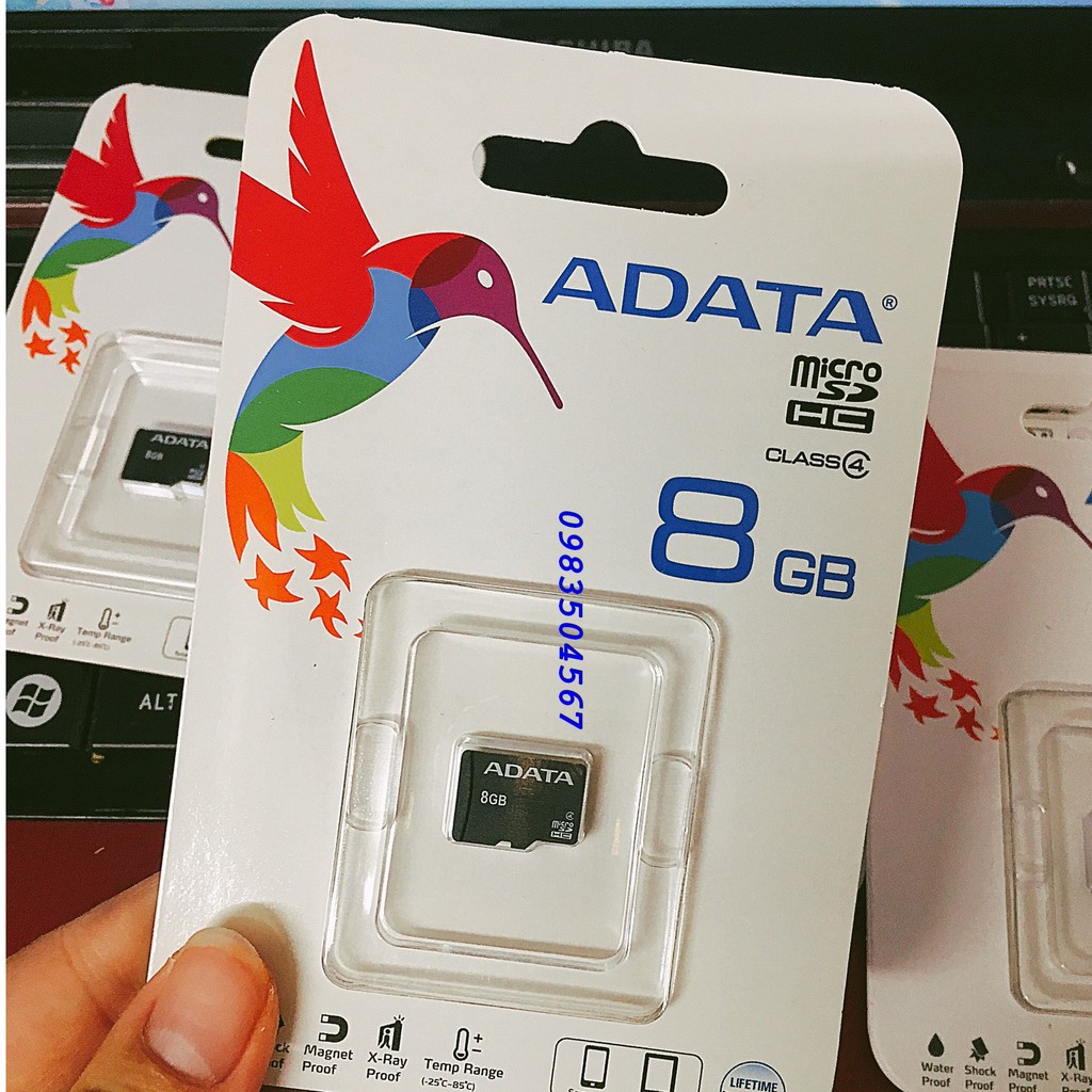 Thẻ nhớ MicroSD 8GB Adata hãng