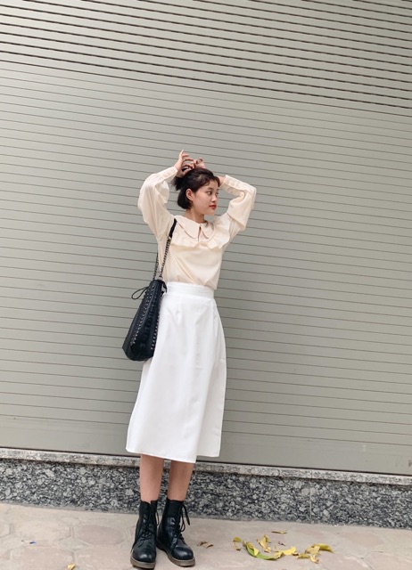 Chân váy dài cạp 3 màu ( size s,m)