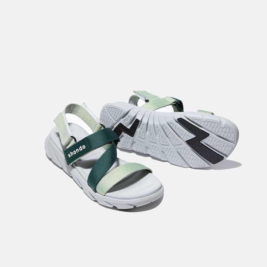 Giày Sandals SHONDO F6 Sport - F6S2140- Xanh lá