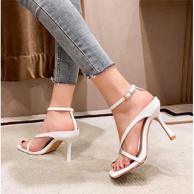 [Sỉ giày hot trend] Giày sandal cao gót kẹp ngón quai mảnh gót nhọn 6p siêu hót lên chân cực xinh