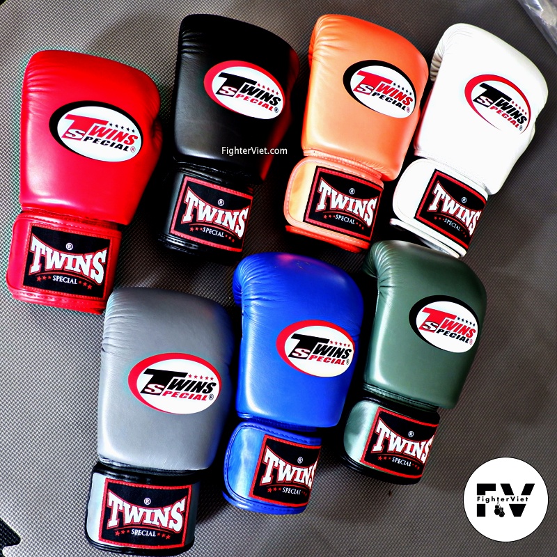 Găng Boxing Twins BGVL3 Velcro Gloves – Trắng