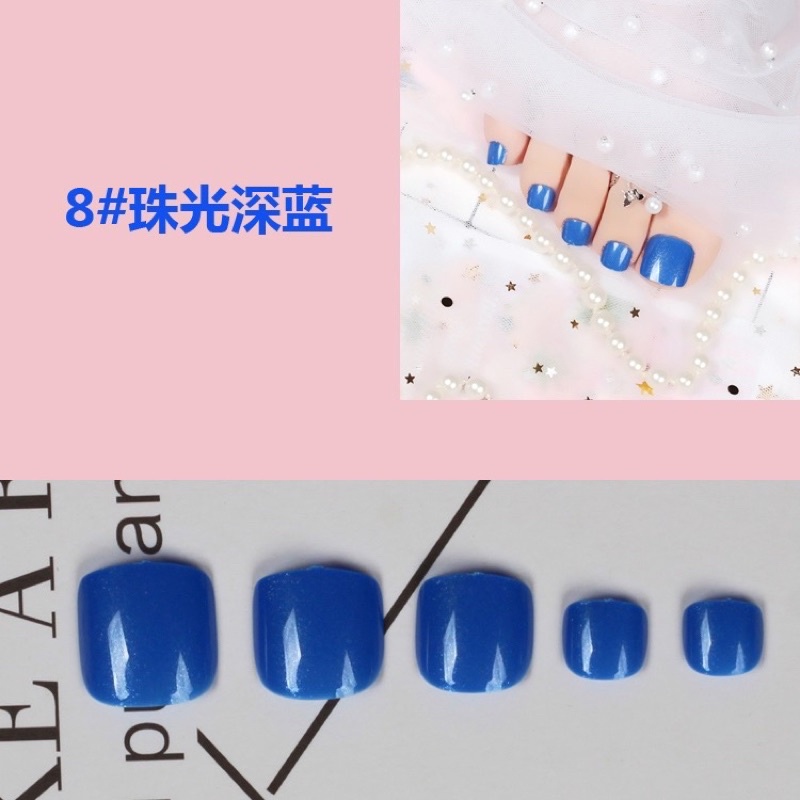 Bộ 24móng chân giả trơn xinh sắn