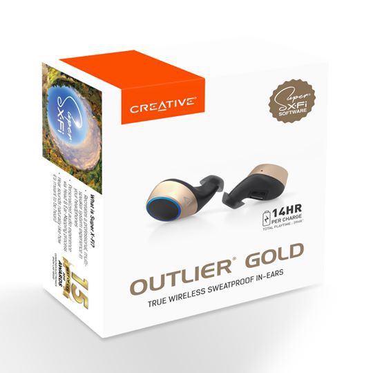 Tai nghe True Wireless Creative Outlier Gold - [Hàng Chính Hãng]