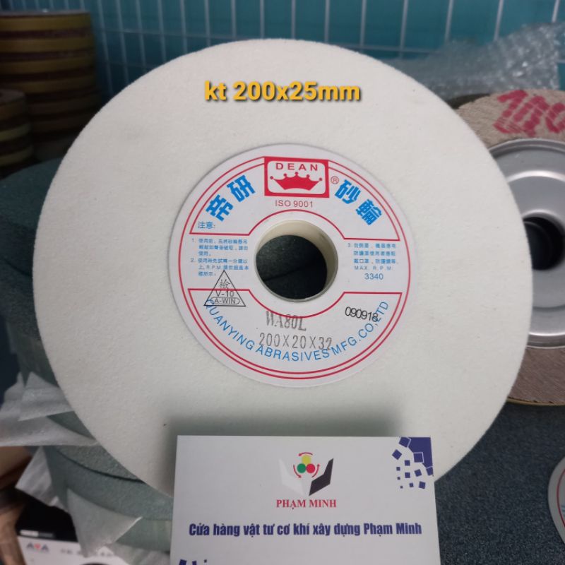 Đá mài hợp kim trắng 200x20x32mm dùng cho máy mài bàn