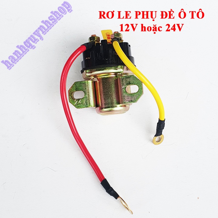 Rơ le phụ đề 12V 24V 2 dây 150A dành cho ô tô máy công trình