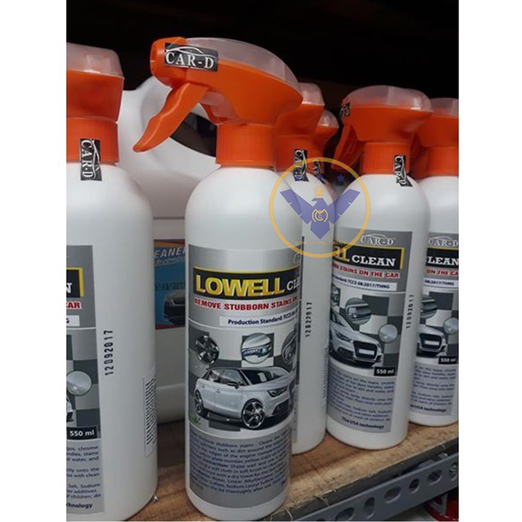 Chai Tẩy ố kính ô tô, ố vàng lazang, logo, nẹp mạ crom Nanoka Clean 500ml