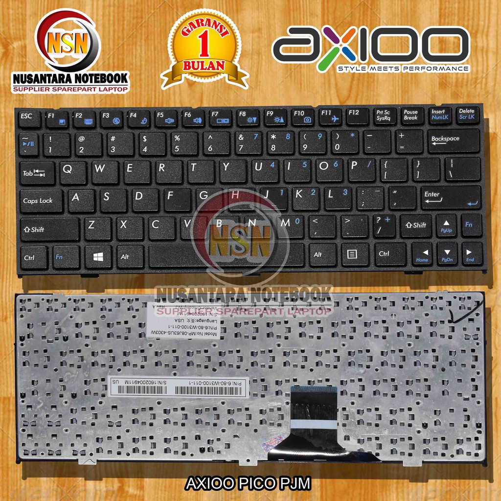 Bàn Phím Laptop Axioo Pico M1100 Pjm Màu Đen