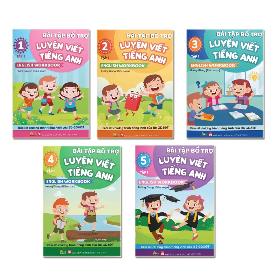 Sách - Bài Tập Bổ Trợ Luyện Viết Tiếng Anh - English Workbook Từ Lớp 1 - 5 Tập 1