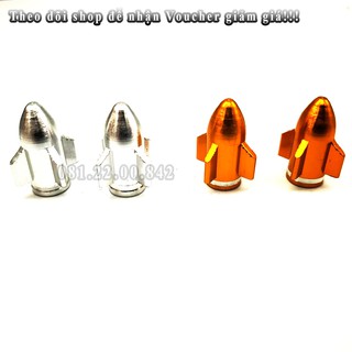 Ốc van xe máy hình tên lửa (giá 1 đôi)