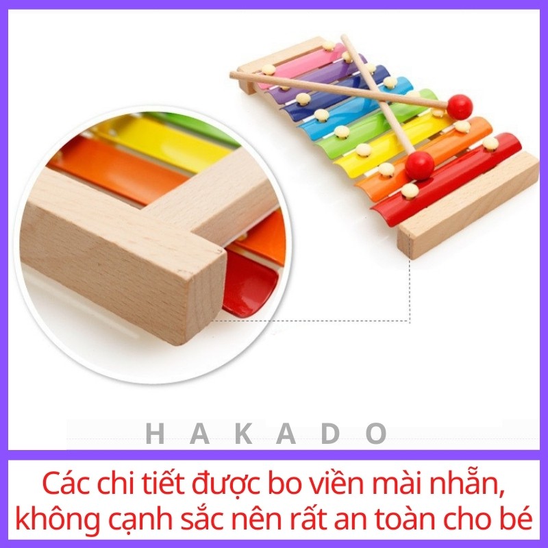 [Mã LIFE0503TOYS giảm 10% đơn 0Đ] Đồ chơi đàn xylophone đàn gỗ cho bé phất triển kỹ năng cơ bản