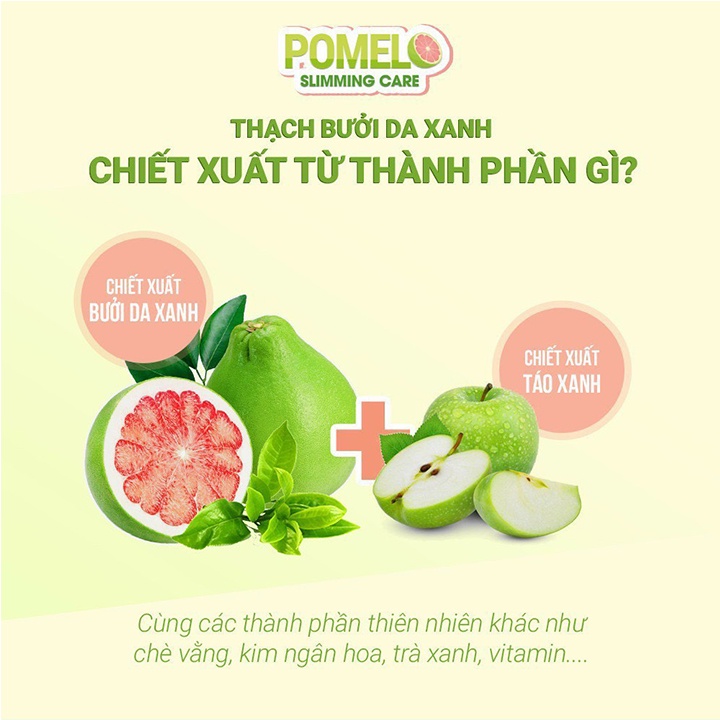 Thạch Bưởi Da Xanh Pomel, Thạch Bưởi Giảm Cân Slimming Care Pomelo Jelly Giảm Mỡ Thừa Cấp Tốc Giữ Dáng Đẹp Da Hộp 15 Gói