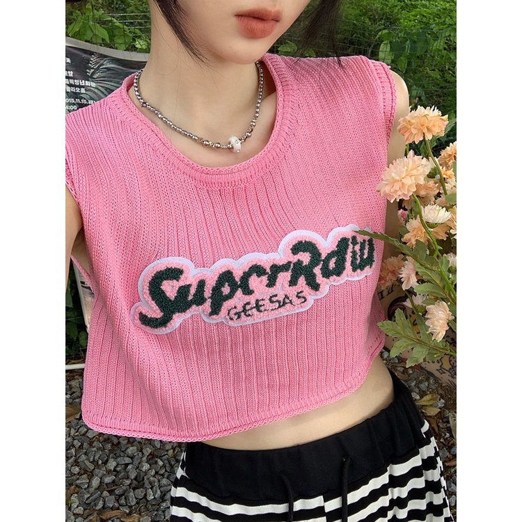 Áo Len 3 Lỗ Nhiều Màu Phong Cách Hàn Quốc Len Mongtogi Sát Nách A29602