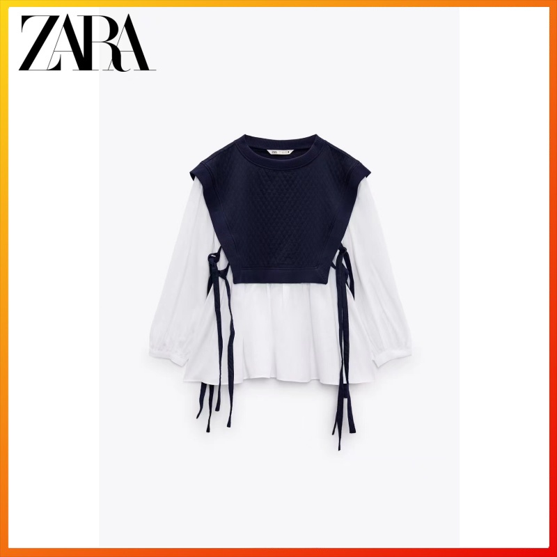 Zara Áo Kiểu Thời Trang Trẻ Trung Thanh Lịch Cho Nữ 4786043