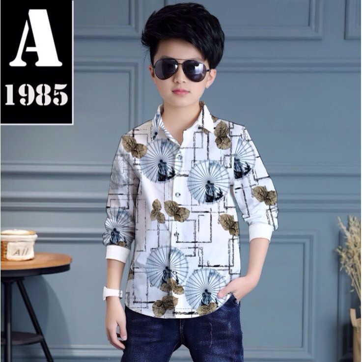 ÁO SƠ MI BÉ TRAI VẢI LỤA MỀM MÁT, CỰC DỄ THƯƠNG, IN 3D SĂC NÉT, BỀN MÀU,TỪ 15-42KG