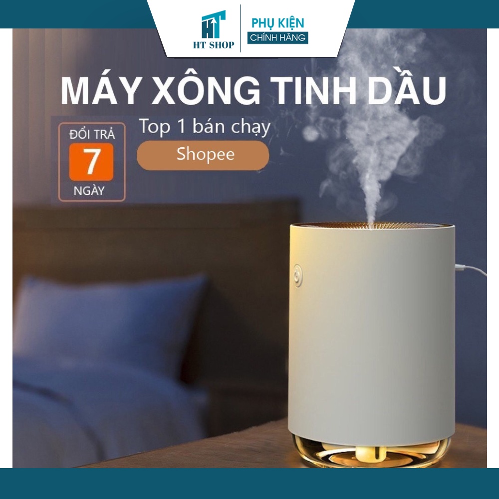 Máy xông tinh dầu mini phun sương khuếch tán tinh dầu tỏa hương thơm dùng cho phòng ngủ và trong xe hơi khử khuẩn đuổi M