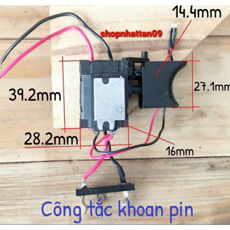 Công tắc, cò máy khoan cầm tay đa năng 12V, 14.4V, 21V.Công Tắc VOTO Có Điều Tốc Đảo Chiều Thay Thế Máy Khoan 12V-21V