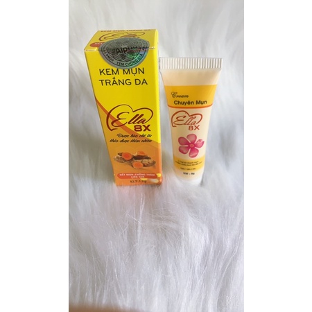 HÀNG HOT- Kem mụn trắng da Ella 8x nghệ 12g