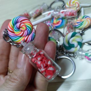 QT Móc khóa THỦY TINH KẸO TRÁI CÂY |MKEO01C005| HỎA TỐC