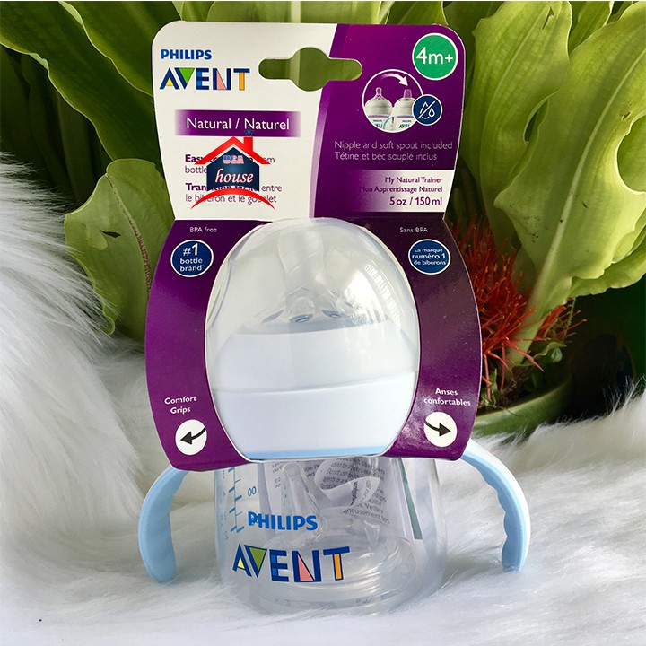 Bình tập uống Avent Natural 150ml