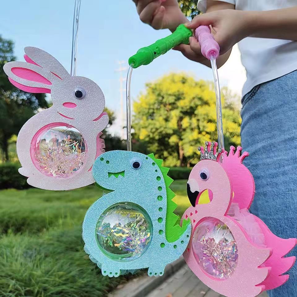 Đèn lồng trung thu hình thú phát sáng, Phát nhạc, Đèn led phát sáng vui nhộn có Tặng kèm Pin