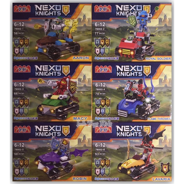 Bộ Mô Hình Nhân Vật Game Nexo Knights Yg 79002 Tỉ Lệ 1-6 Chất Lượng Cao