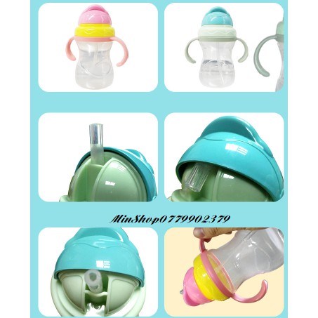 Bình tập hút chống sặc cho bé 270ml GoodBaby