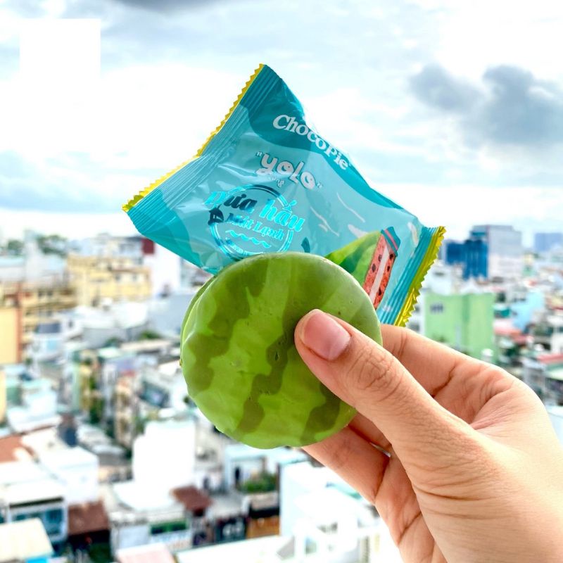 Bánh Choco-pie vị dưa hấu hộp 336g (12 cái)