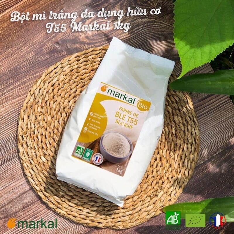 Bột mỳ hữu cơ đa dụng làm bánh cho bé ăn dặm - tách lẻ 200gr hoặc nguyên túi 1kg