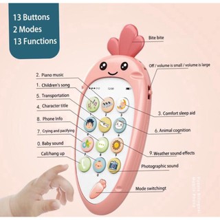 Đồ chơi mô phỏng điện thoại hình cà rốt