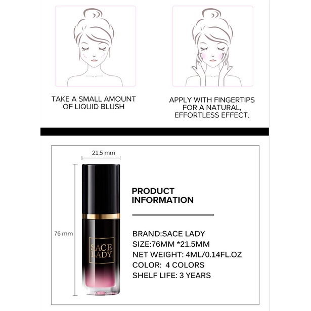 (Hàng Mới Về) Kem Má Hồng Sace Lady Dưỡng Ẩm Làm Sáng Da Lâu Trôi 3.8g | BigBuy360 - bigbuy360.vn