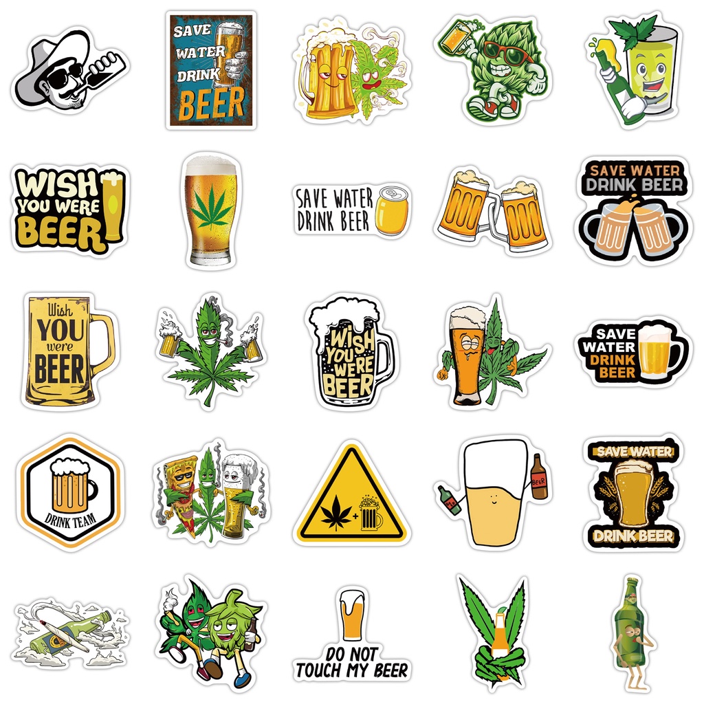 Bộ 50/25/10 Sticker Hoạt Hình Ngộ Nghĩnh Chống Thấm Nước Trang Trí Nhật Ký, Ván Trượt