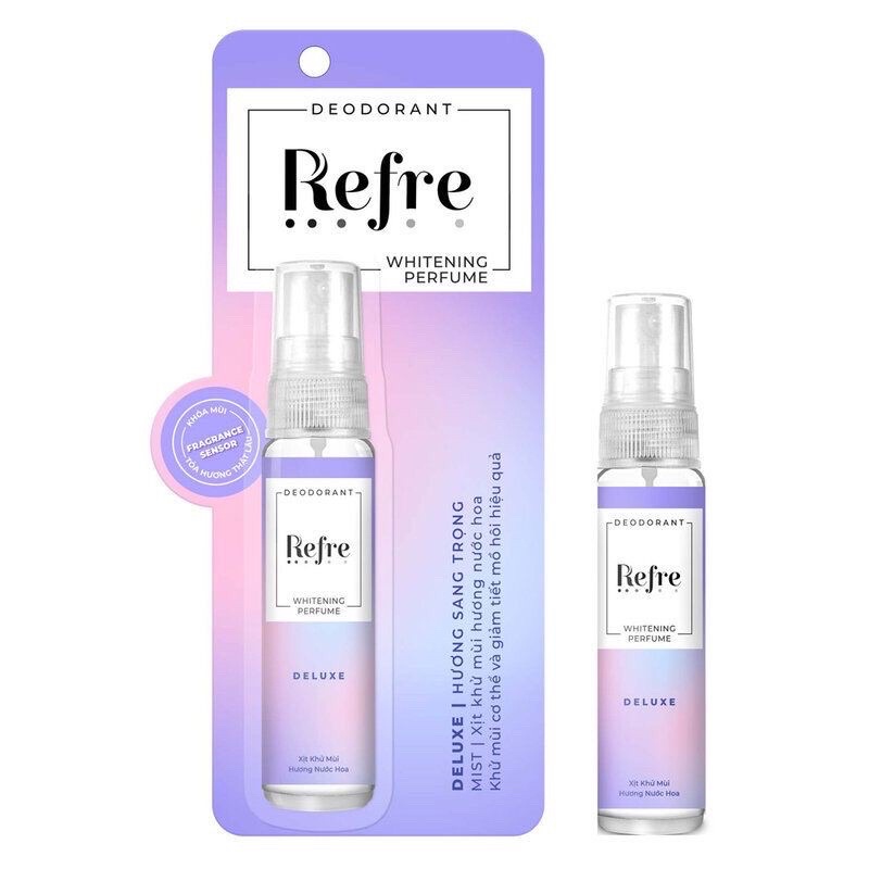 Xịt Khử Mùi Refre Dưỡng Sáng Da Hương Sang Trọng 30ml