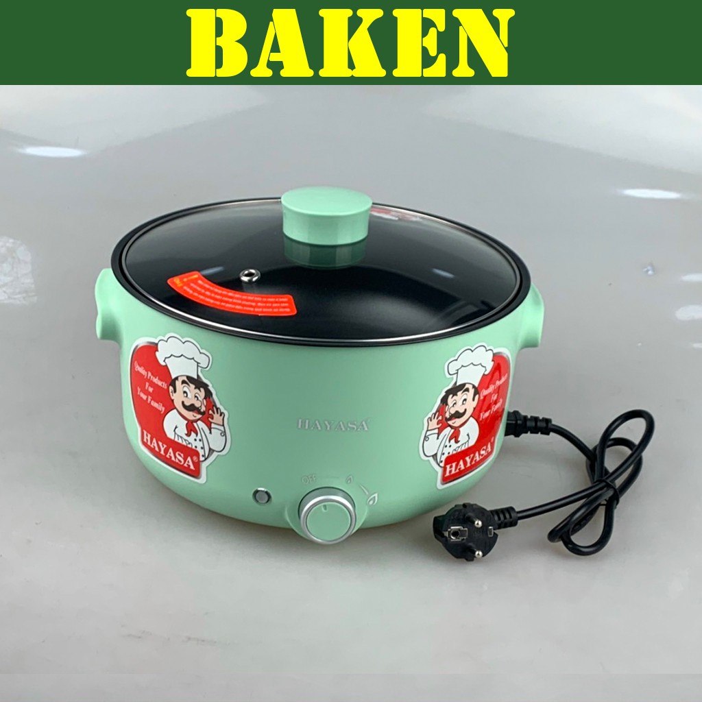 Nồi Lẩu Điện 5L HAYASA HA-691 – Công Suất Lớn 1300w – BAKEN