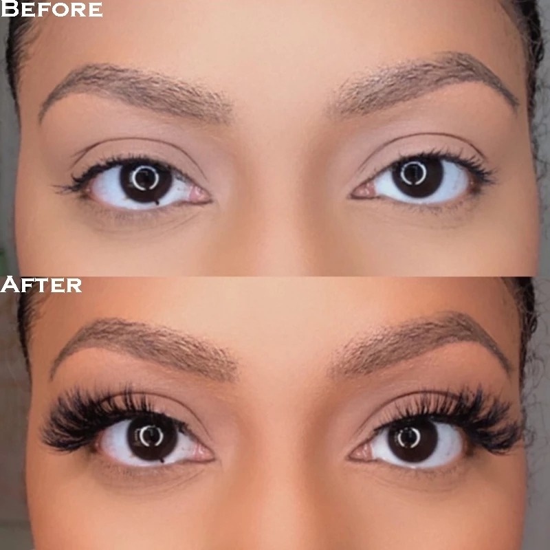 Hộp 10 Cặp Lông Mi Giả Dài Tự Nhiên Trang Điểm Tiện Dụng