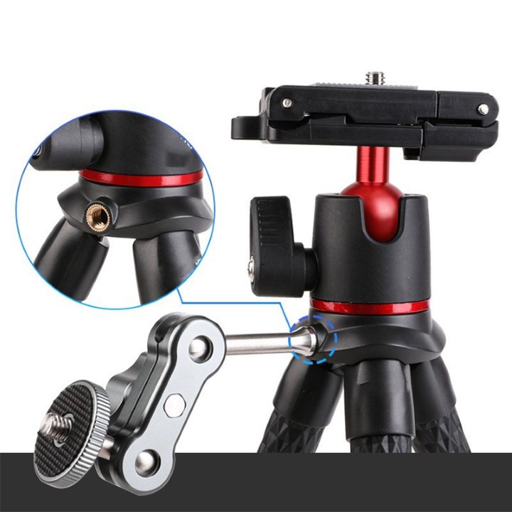 GIÁ ĐỠ ĐIỆN THOẠI, MÁY ẢNH, MÁY QUAY BẠCH TUỘC YT-138A CÓ GIMBAL