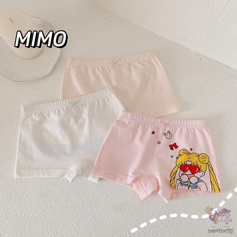 Set 3 quần lót hoạ tiết hoạt hình cho bé gái