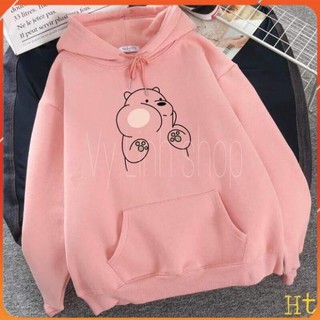 Áo hoodie unisex♥️freeship♥️ gấu má phính h2q677