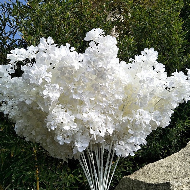 Hoa Anh Đào Giả Bằng Lụa 90Cm Dùng Trang Trí Xinh Xắn