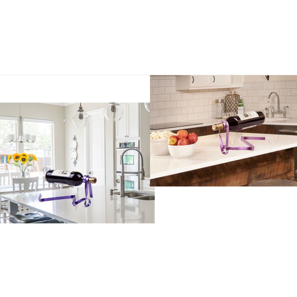 Kệ rươu nghệ thuật dải ruy băng đỏ