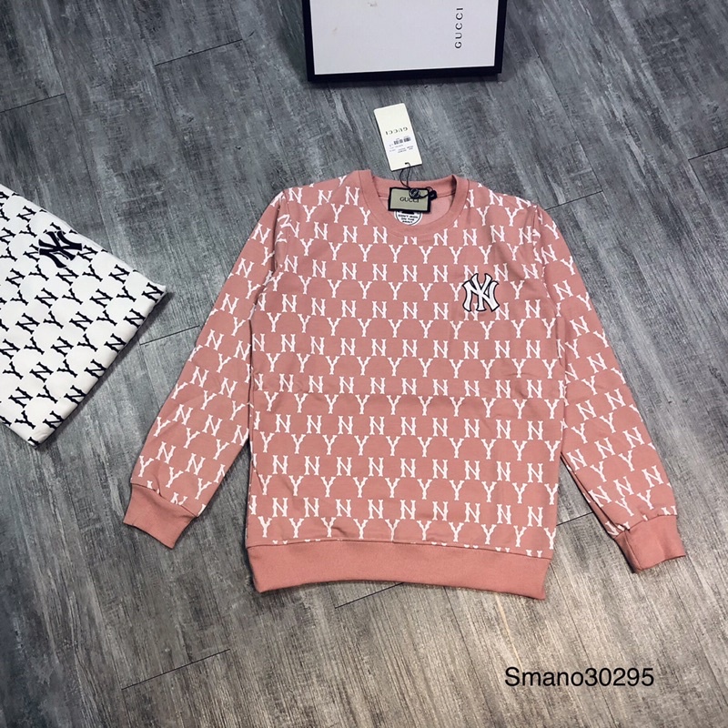 Áo nỉ thêu logo in vân dài tay, áo đôi nam nữ