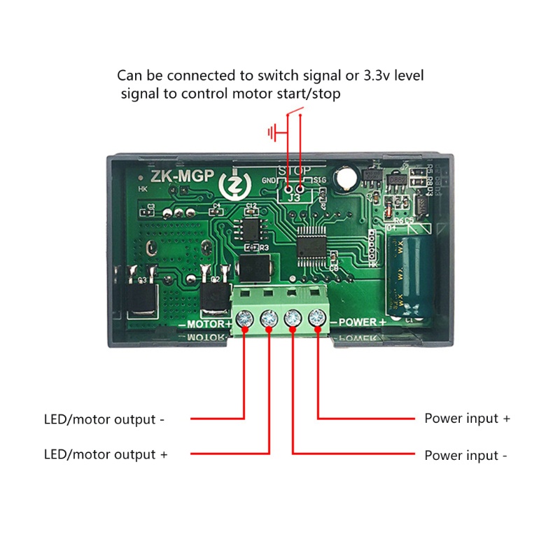 Bộ Điều Chỉnh Tốc Độ Mô Đun Xoay Không Bước PWM