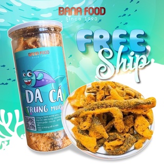 Da cá trứng muối 250g, ăn vặt BanaFood, giòn bùi đậm vị, đặc sản vùng miền