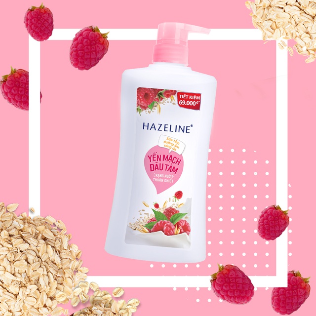 Sữa tắm dưỡng thể thiên nhiên trắng sáng da Hazeline 1kg | BigBuy360 - bigbuy360.vn