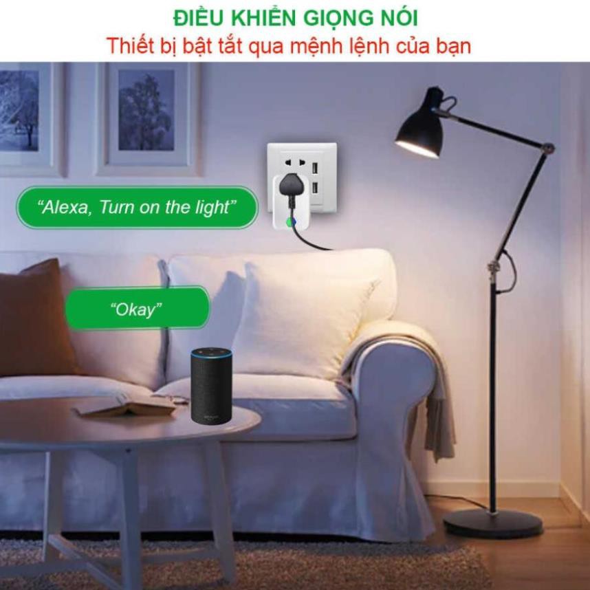 [BH 12 THÁNG] Ổ cắm thông minh Hunonic SK01. Điều khiển từ xa bằng điện thoại thông qua Wifi| Hẹn giờ tự động