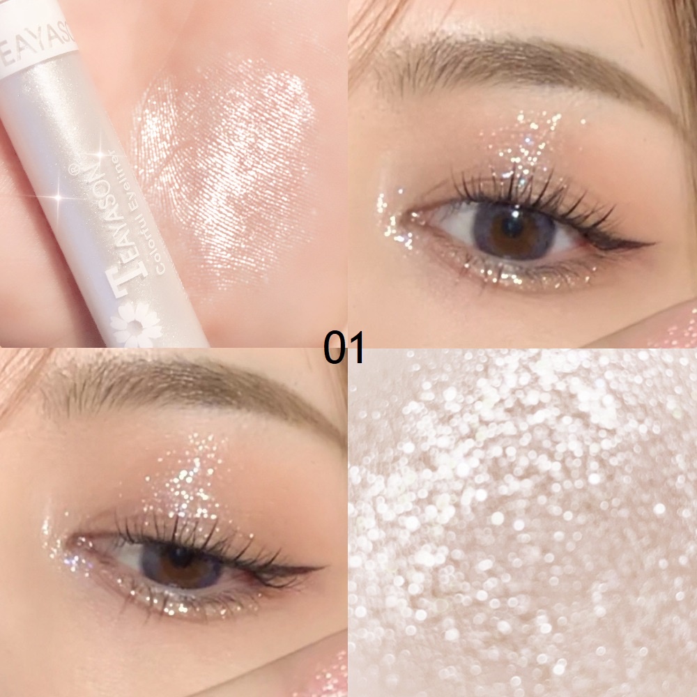 [Hàng mới về] Phấn mắt dạng lỏng Teayason 6 màu ánh kim long lanh