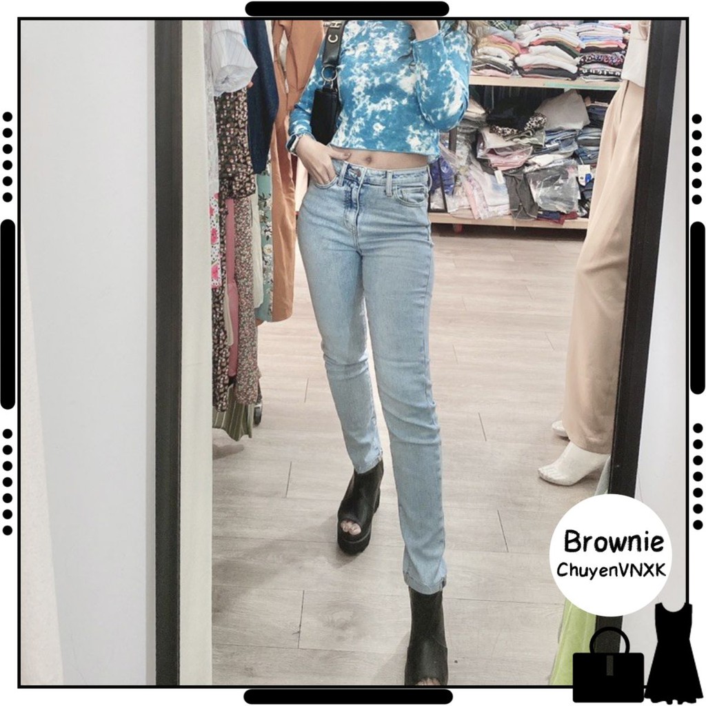 Quần jeans nữ baggy slim