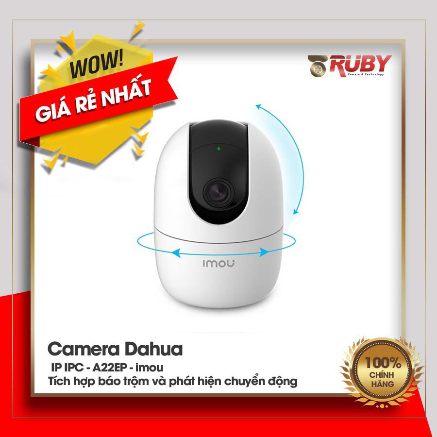 Camera wifi imou ranger2 c22ep cue2 a22-d, camera đàm thoại 2 chiều, full hd 1080p siêu nét bảo hành 24 tháng chính hãng