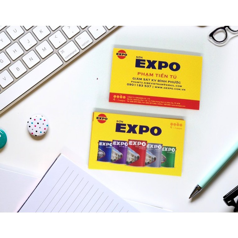 In 500 Danh thiếp GIÁ RẺ / Giấy C300 / Kích thước 90 x 54 mm / Cán màng / Không cán