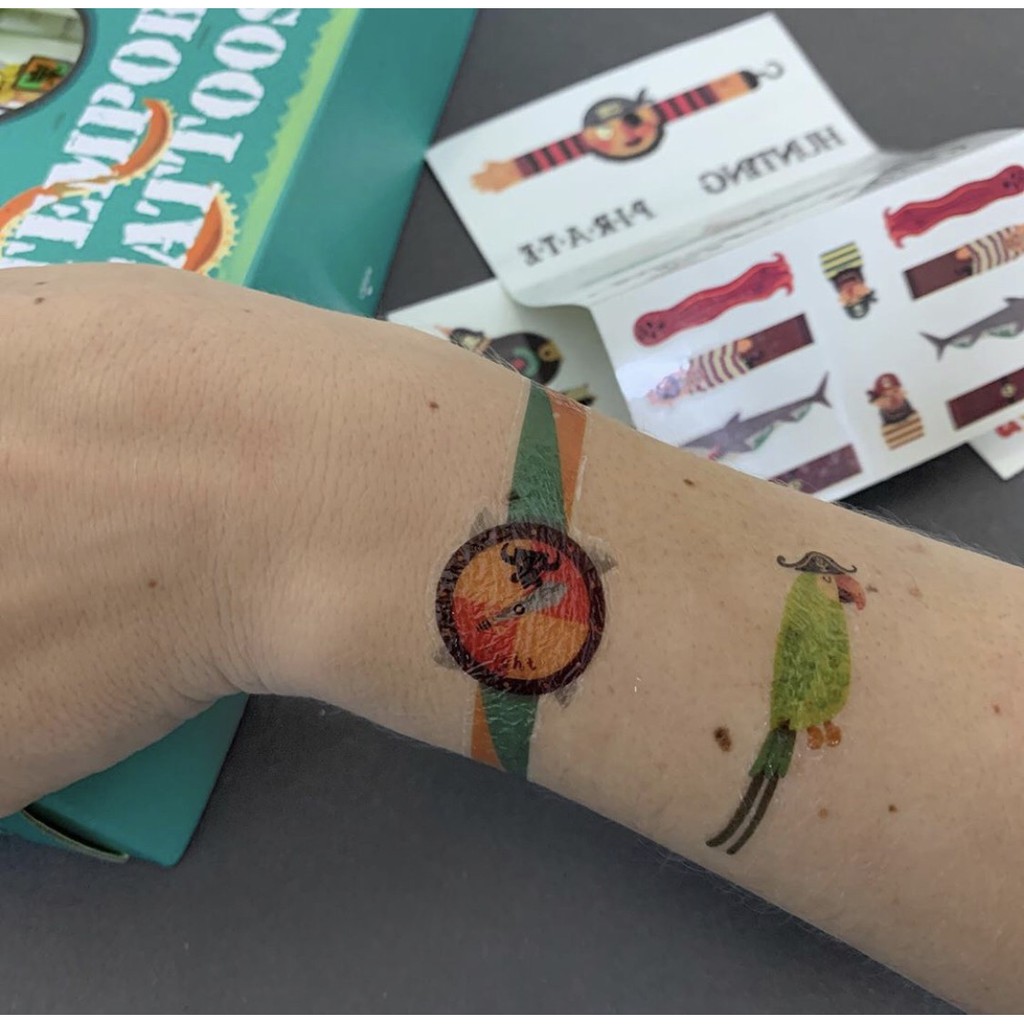 Mideer Temporary Tattoo Nail sticker - Hình Xăm Tạm Thời và Hình Dán Móng tay An Toàn Cho Trẻ có 2 chủ đề