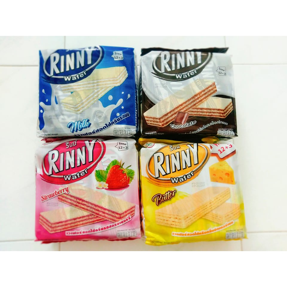 BÁNH XỐP RINNY THÁI LAN (DÂU, SOCOLA, BƠ, SỮA)